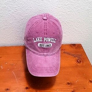 DIMCO APPAREL LAKE POWELL EST 1963 MAROON  CAP ONE SIZE
